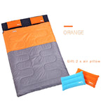 Sac de Couchage Double – Pour 2 Personnes – 2 Oreillers Gonflables Inclus – Camping, Voyage – 220x150cm