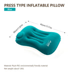 Oreiller Gonflable Portable Ultraléger de Camping, Voyage, Randonnée