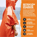 Kit de Survie Isotherme Outdoor – Couvertures d'Urgence (5 pcs), Sac de Couchage, Tente & Poncho de Survie