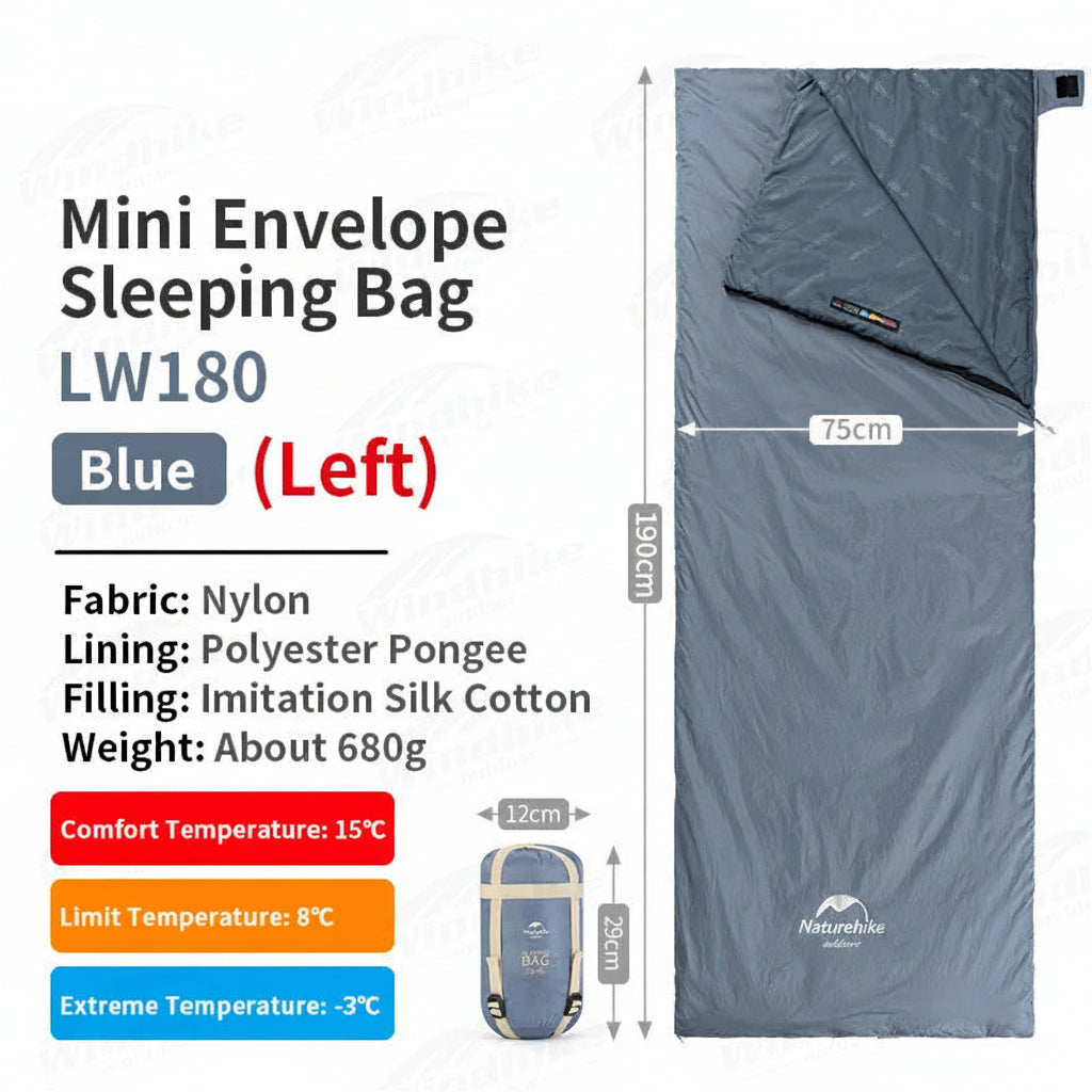 Sac de Couchage Ultra-léger Printemps Été en Coton – Camping, Randonnée, Imperméable, Simple ou Double