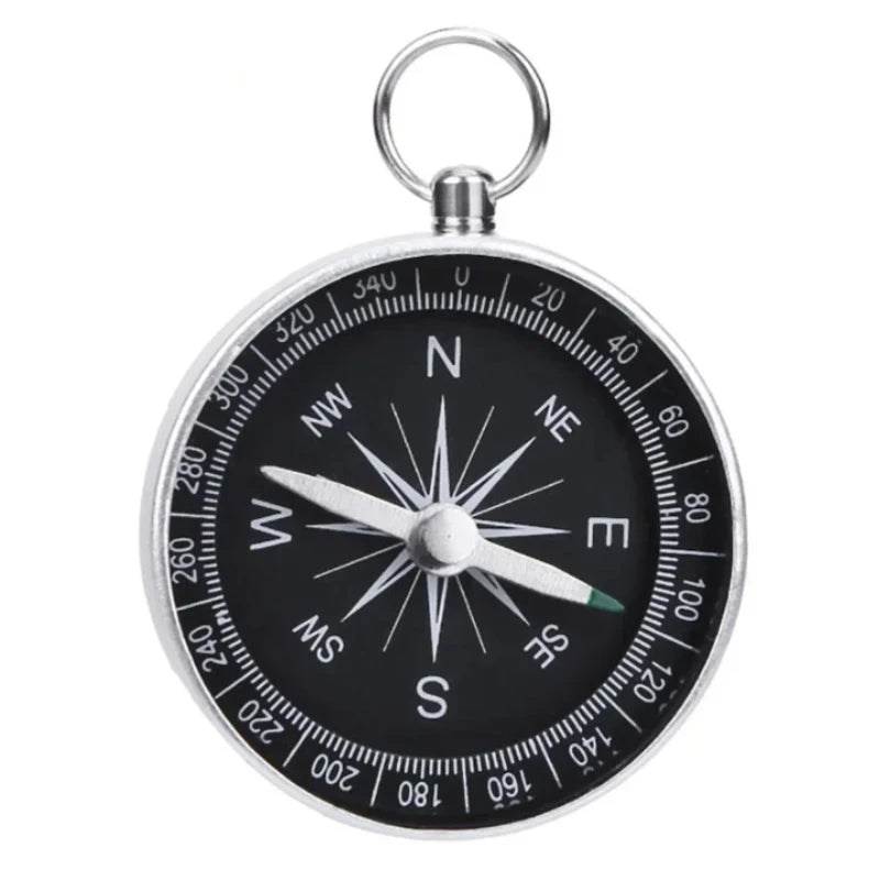 Boussole Portable Outdoor – Alliage d'Aluminium, Imperméable, Anti-rouille, Navigation Camping & Randonnée