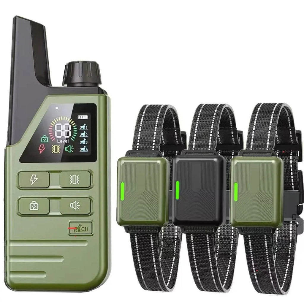Collier de Dressage Électrique pour Chien – Télécommande 300m, IPX7 Étanche, Rechargeable, Anti-Aboiement