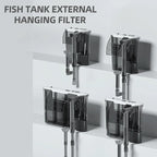 Filtre Aquarium Mural Réglable 110V/220V – Filtre Extérieur pour Bac à Poissons 30-80 cm