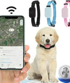 Collier Traceur GPS Bluetooth pour Animal – Mini Tracker Anti-Perte pour Chat et Chiot, Localisation Mondiale à Distance