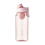 Gourde de Sport Fashion avec Graduation – Grande Capacité, Étanche, Plastique Transparent – 750ml / 1L