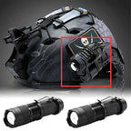 Lampe Tactique pour Casque FAST – Stroboscope/Lumière Constante, Zoom Télescopique, Survie & Sécurité, Éclairage Portable Outdoor Chasse