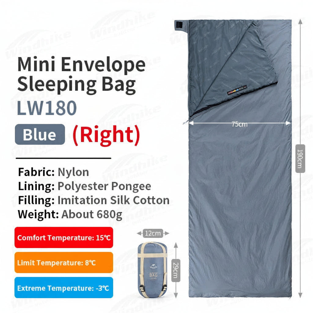 Sac de Couchage Ultra-léger Printemps Été en Coton – Camping, Randonnée, Imperméable, Simple ou Double