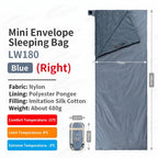 Sac de Couchage Ultra-léger Printemps Été en Coton – Camping, Randonnée, Imperméable, Simple ou Double
