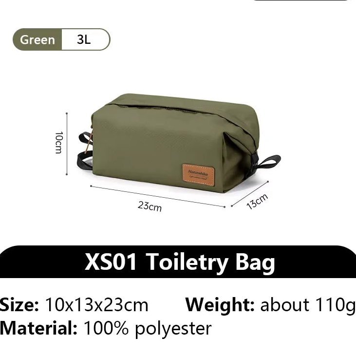 Trousse de Toilette Ultra-Légère – Sac Étanche Grande Capacité pour Voyage et Camping