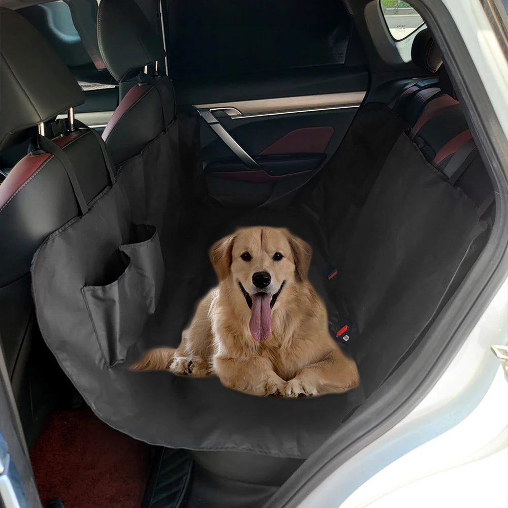 Housse Siège Auto pour Chien – Tissu Oxford 600D Imperméable | Hamac Protège-Siège avec Poche de Rangement