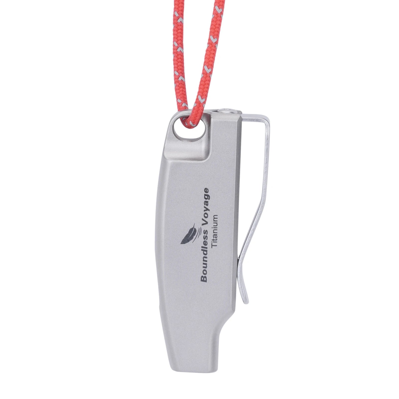 Sifflet de Survie en Titane 120 dB – Sifflet de Survie Compact pour Randonnée, Camping et Secours