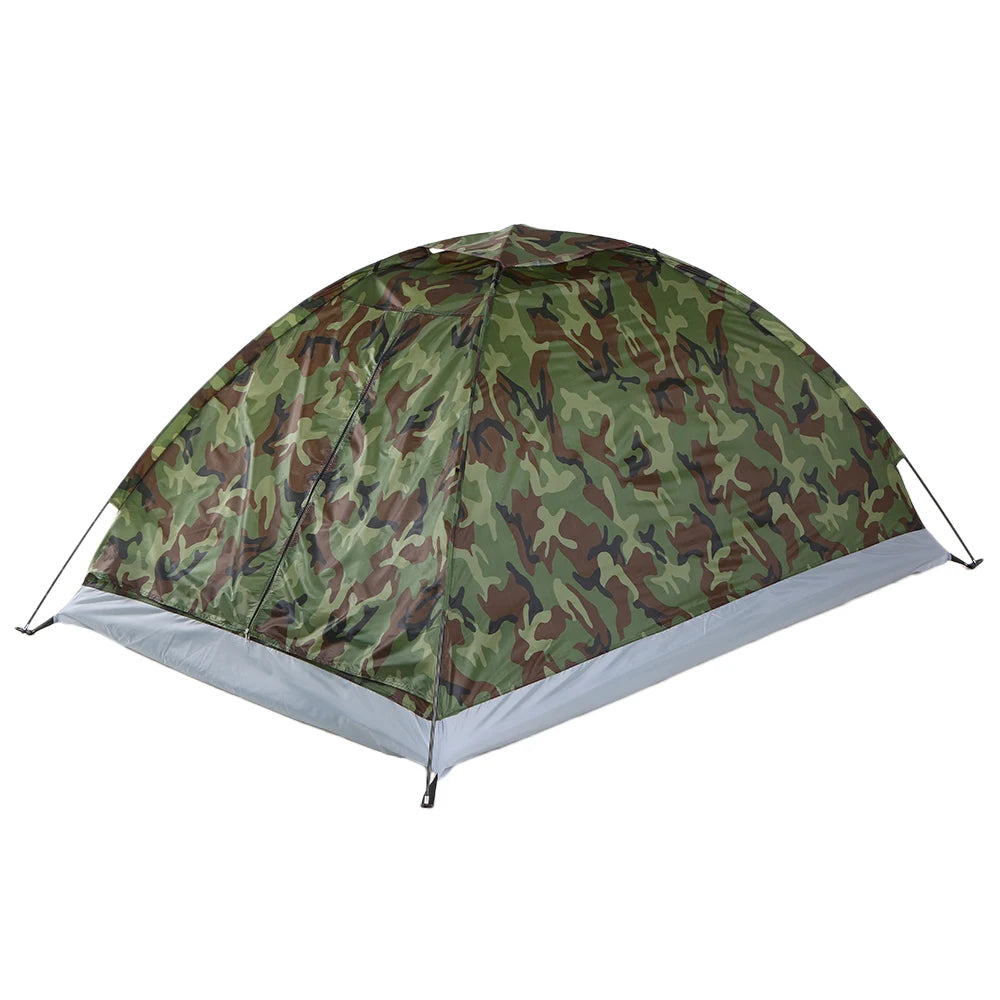 Tente de Camping Camouflage Couche Simple  1-2 Personnes, Portable, 4 Saisons