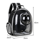 Sac de Transport Chat et Chien – Sac à Dos Capsule Spatiale Transparent Respirant, Portable pour Voyage et Promenade