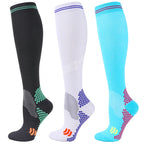 chaussettes de Compression hommes femmes chaussettes pour courir, cyclisme, Football