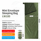 Sac de Couchage Ultra-léger Printemps Été en Coton – Camping, Randonnée, Imperméable, Simple ou Double