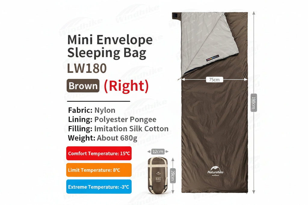 Sac de Couchage Ultra-léger Printemps Été en Coton – Camping, Randonnée, Imperméable, Simple ou Double