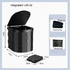 Toilette Portable de Voyage – Seau Pliable pour Voiture et Urgences Outdoor