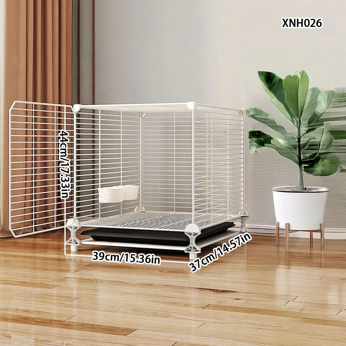 Cage à Oiseaux Barreaux Renforcés & Épais – Grande Volumé Style Villa pour Perroquets, Calopsites, Inseparábles, Mainates & Pinsons
