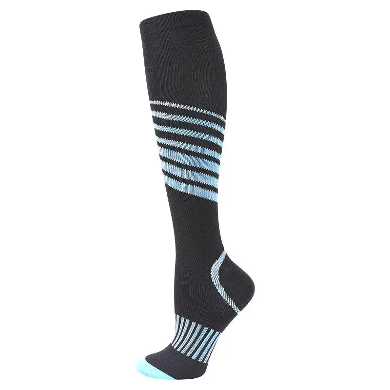 Chaussettes de Compression pour Course à Pied, Cyclisme, Football, Varices, 20-30mmhg