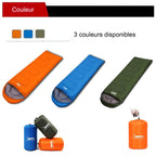 Sac de Couchage Compact Ultra-léger Enveloppe 3 Saisons avec Sac de Compression – Camping, Randonnée, Voyage