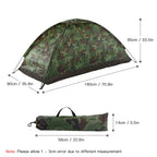 Tente Dôme de Voyage Montage Facile, Imperméable, Légère & Portable  1-2 Personnes