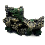 Décoration Aquarium Château Antique en Résine – Grotte, Bâtiment, Ornement Aquascaping