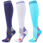 chaussettes de Compression hommes femmes chaussettes pour courir, cyclisme, Football