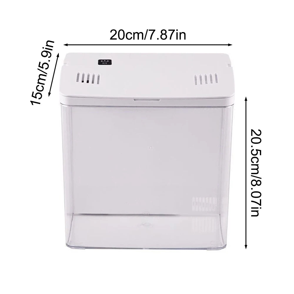 Aquarium Domestique Mini Betta – Petit Aquarium Écologique de Bureau pour Salon