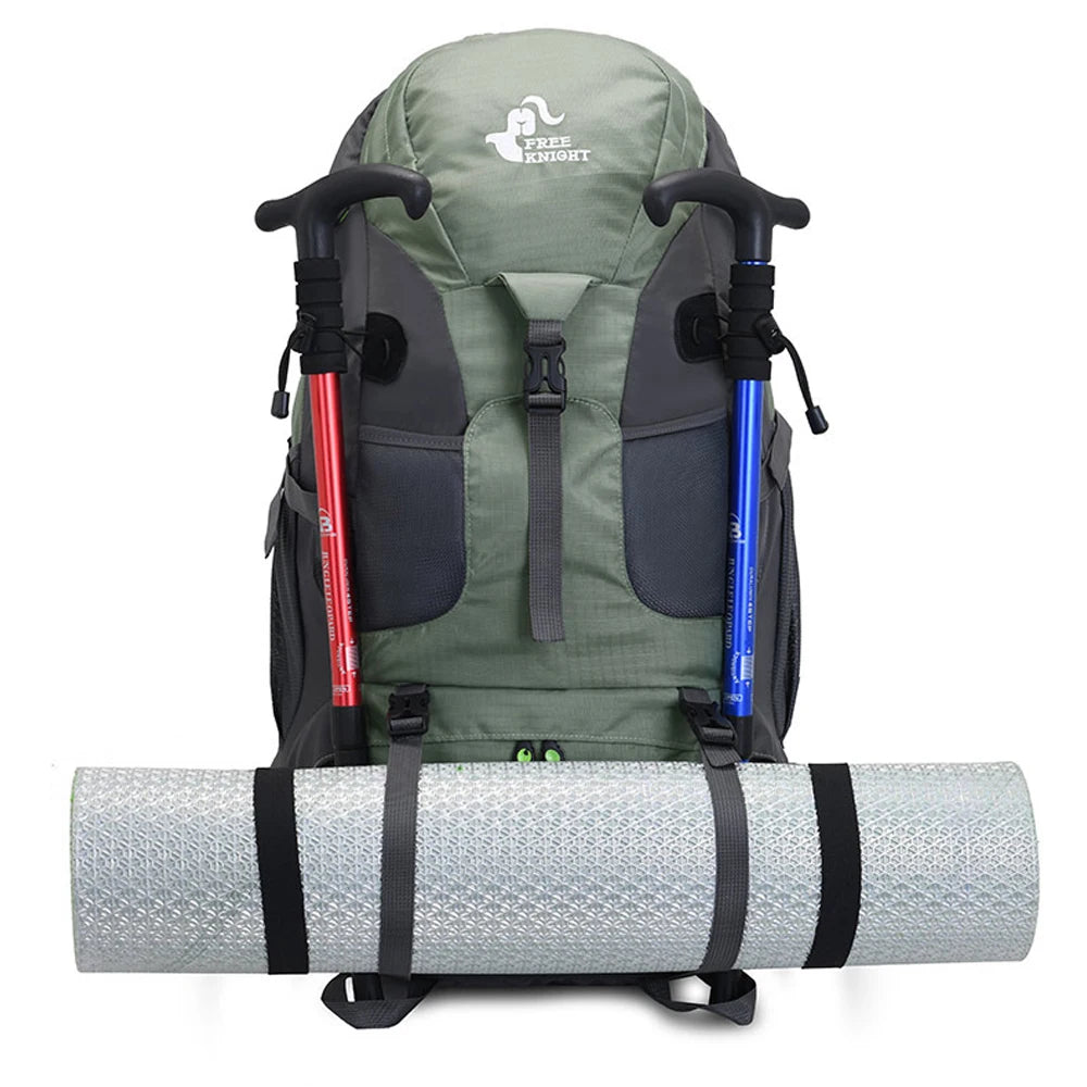 Sac à Dos Randonnée Imperméable 50L – Polyester, Multifonction, Unisexe, Trekking Camping Escalade