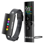 ROJECO Collier de Dressage Électrique Digital pour Chien – Rechargeable, Télécommande, IPX7 Étanche, Anti-Aboiement