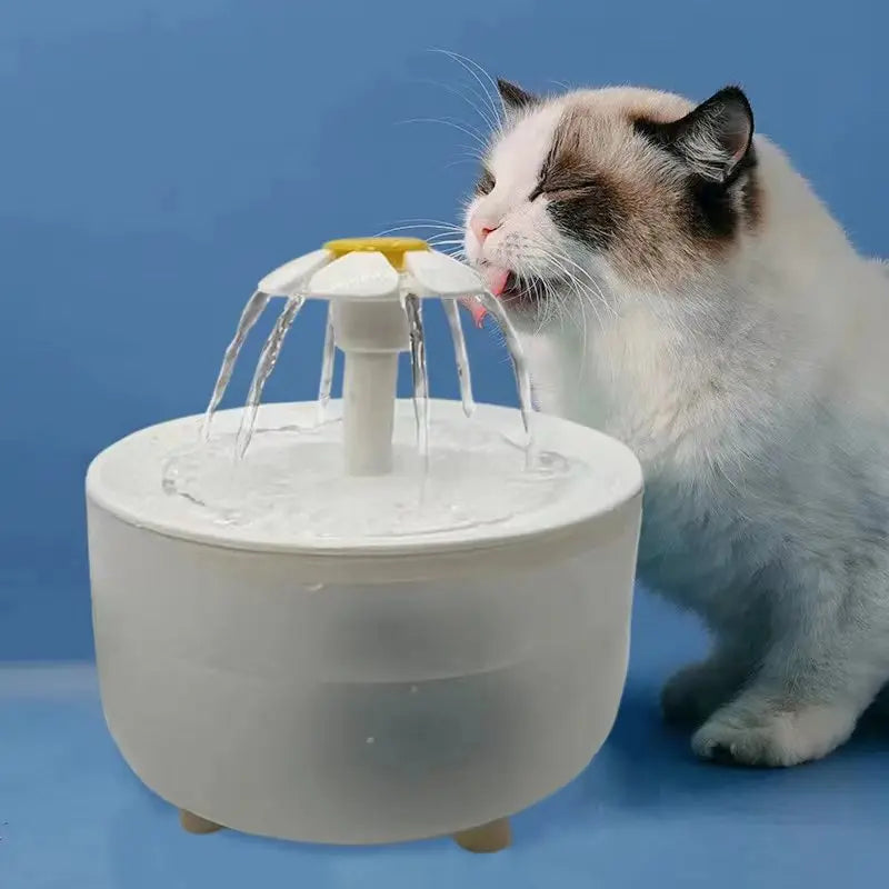 Fontaine à eau silencieuse 1,2L pour chats et animaux – Filtre automatique, USB électrique, bol distributeur à circulation continue