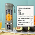 Mixeur Portable Rechargeable USB – Blender À Main pour Smoothies, Milkshakes et Jus de Fruits