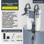 SUNSUN XBL Filtre Extérieur Mural pour Aquarium – Filtre à Baril, Membrane Anti-Huile, Matériaux Filtrants Intégrés