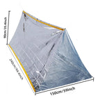 Kit de Survie Isotherme Outdoor – Couvertures d'Urgence (5 pcs), Sac de Couchage, Tente & Poncho de Survie