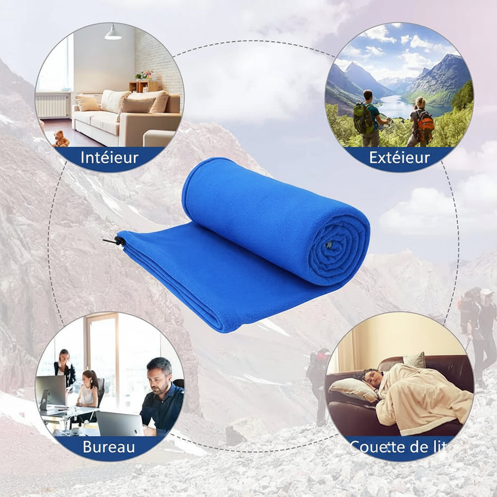 Sac de Couchage Polaire Outdoor 180x80cm – Doublure Intérieure Chaude pour Camping et Voyage