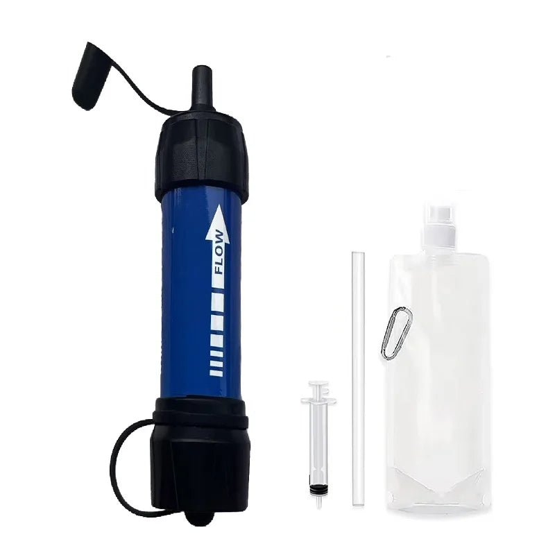 Paille Filtrante pour Camping – Légère, Multicolore, Idéale pour Randonnée, Pêche et Urgence