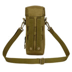 Poche Porte-Gourde Tactique MOLLE Camouflage – Nylon 900D Imperméable, Camping, Randonnée, Chasse