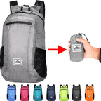 Sac à Dos Pliable 20L – Ultraléger, Portable, Idéal Randonnée, Escalade, Cyclisme et Voyage