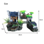 Décoration Aquarium en Résine – Rocaille, Montagne, Grotte, Arbre – Ornement Naturel pour Bac à Poissons