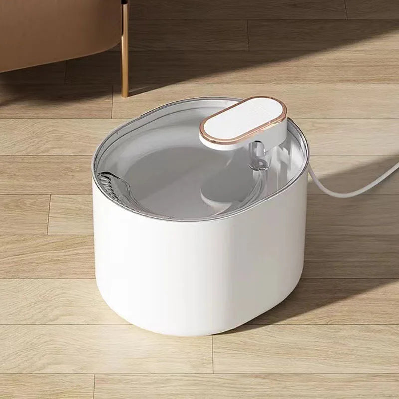 Distributeur d'eau pour chats et chiens – Bouche sèche, filtration automatique, circulation continue, accessoire animalerie