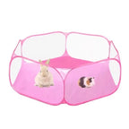 Cage Portable Transparente pour Petits Animaux – Tente Pliable pour Chien, Hamster, Lapin et Cochon d'Inde
