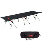 Lit de Camp Pliant – Lit de Camping Portable pour Adultes et Enfants, Randonnée et Pique-nique, 190x65cm