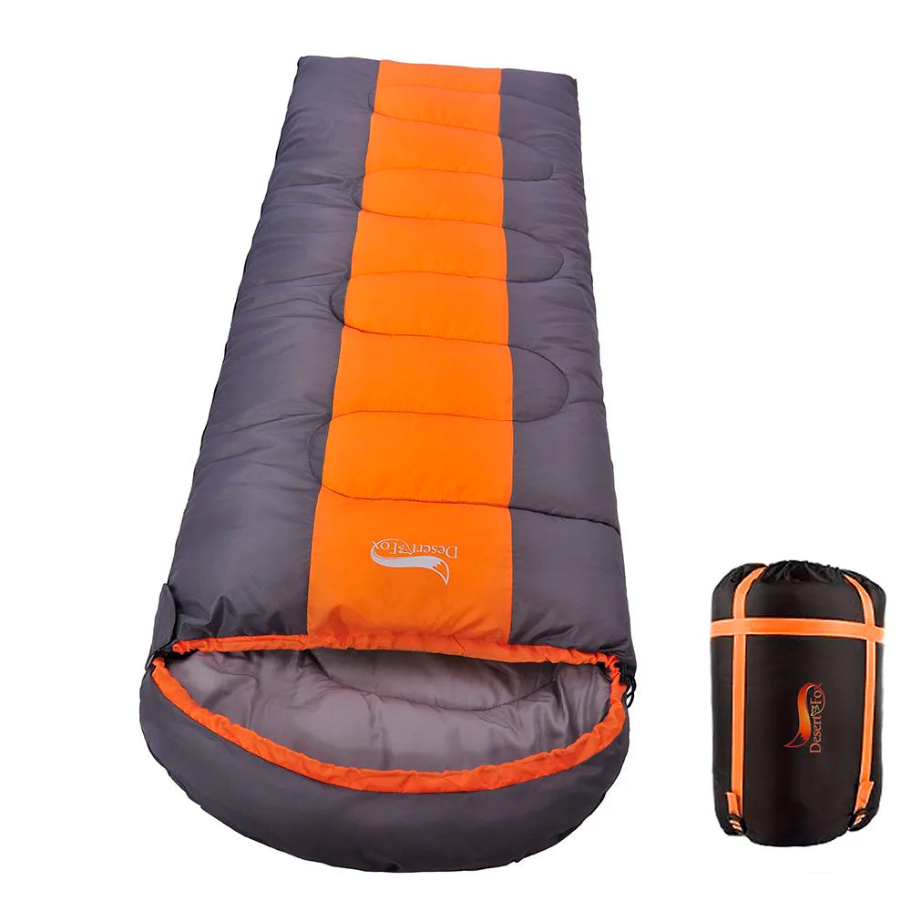 Sac de Couchage Léger 4 Saisons – Coton Chaud – Camping, Randonnée, Voyage – Bleu, Vert, Orange