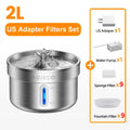 Fontaine à eau ROJECO en acier inoxydable pour chats et chiens – Distributeur automatique intelligent, accessoires animalerie