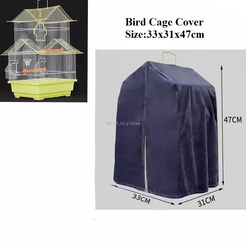 Housse de Cage à Oiseaux Respirante Anti-Éclaboussures – Pare-Soleil pour Perroquet, Protection Cage