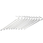 Piquets de Tente – Lot de 6 Sardines 18 cm en Alliage d'Aluminium pour Tente, Auvent, Cordes de Haubanage