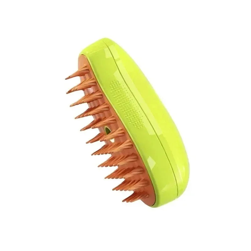 Brosse Vapeur Électrique 3-en-1 pour Chat et Chien – Spray, Massage, Démêlage – Manche Rétractable, Rechargeable USB