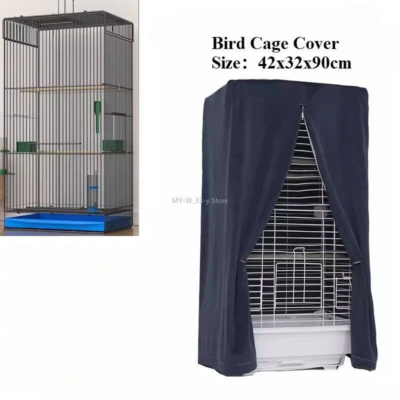 Housse de Cage à Oiseaux Respirante Anti-Éclaboussures – Pare-Soleil pour Perroquet, Protection Cage