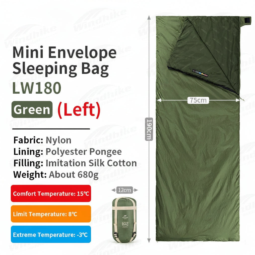 Sac de Couchage Ultra-léger Printemps Été en Coton – Camping, Randonnée, Imperméable, Simple ou Double