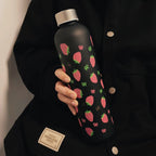 Gourde Motif Fraise 1L – Portable, outdoor, sport, randonée